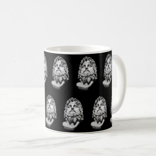 Greco Roman Bust Kaffeetasse (VorderseiteRechts)