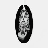 Greco Roman Bust Ornament Aus Metall (Vorderseite links)