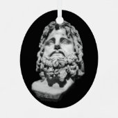 Greco Roman Bust Ornament Aus Metall (Rückseite)