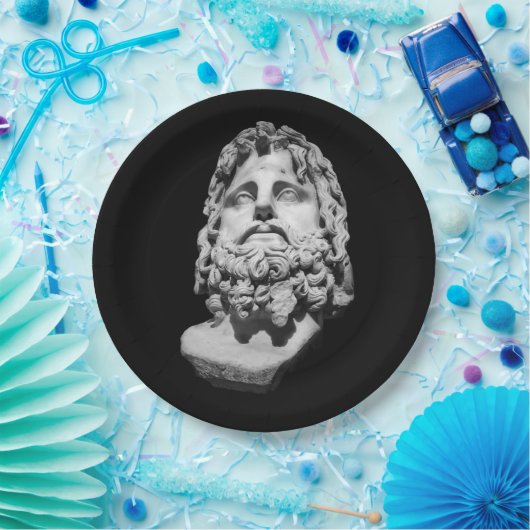 Greco Roman Bust Pappteller (Party)