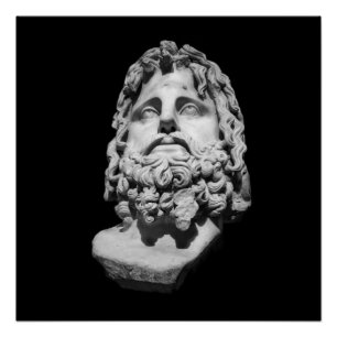 Greco Roman Bust Poster