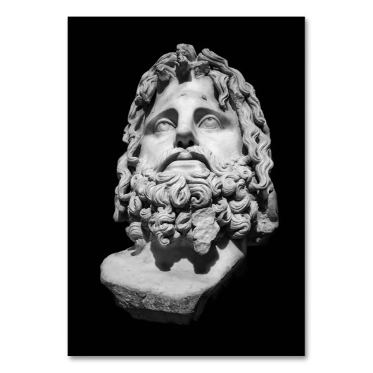 Greco Roman Bust Tischnummer (Vorderseite)