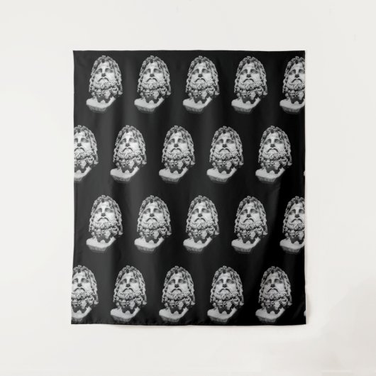 Greco Roman Bust Wandteppich (Vorderseite)