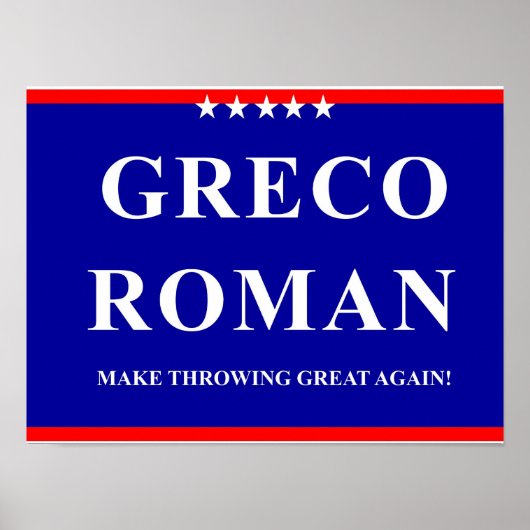 Greco Roman Poster (Vorne)