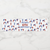 Greco Roman Wrestling Kindergeburtstag Party Theme Wasserflaschenetikett (Einzelnes Label)