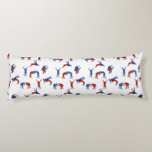 Greco Roman Wrestling Pattern Seitenschläferkissen (Rückseite)