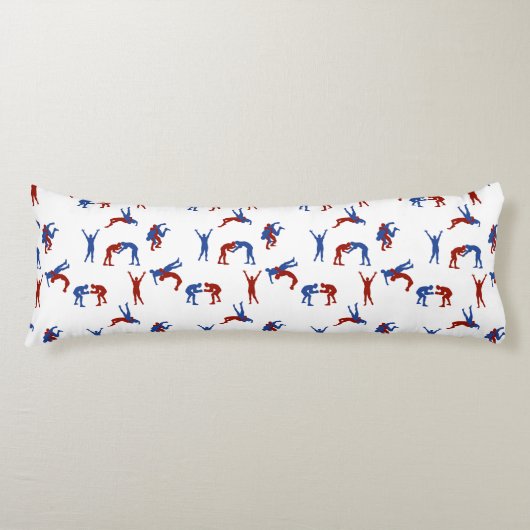 Greco Roman Wrestling Pattern Seitenschläferkissen (Vorderseite)