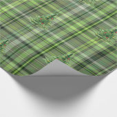 Gree Kariert, Weihnachtsbaum Urlaub Geschenkpapier (Ecke)