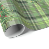 Gree Kariert, Weihnachtsbaum Urlaub Geschenkpapier (Rolleneckpunkt)