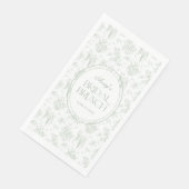 Gree Toile Vintages Brautparty Begrüßung Serviette (Ecke)