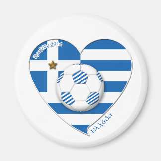 Greece „ΕΛΛΆΔΑ“ Soccer Team. Fußball Griechenland Magnet