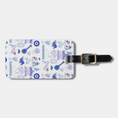 Greece Blue and White Gepäckanhänger (Vorderseite horizontal)