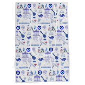 Greece Blue and White Mittlere Geschenktüte (Rückseite)