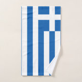 Greece Flag Badhandtuch Set (Handtuch)