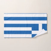 Greece Flag Badhandtuch Set (Handtuch)