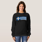 Greece Flag Hellas Ellada Thessaloniki Saloniki Gr Sweatshirt (Vorne ganz)