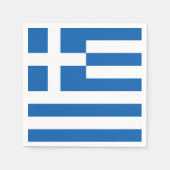 Greece flag Paper Napkin Serviette (Vorderseite)
