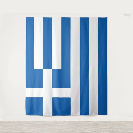 Greece flag  wandteppich (Vorderseite)