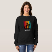 Greece Holiday Vacation Souvenir Retro Surfing Sweatshirt (Vorne ganz)