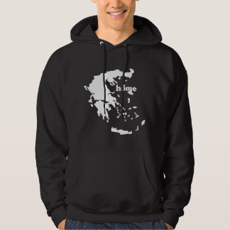 Greece Home Greek Map Flag Home Country Pride Hoodie
