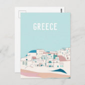 Greece Santorini Postkarte (Vorne/Hinten)