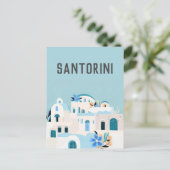 Greece Santorini Postkarte (Stehend Vorderseite)