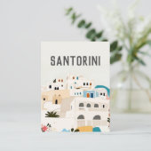 Greece Santorini Postkarte (Stehend Vorderseite)