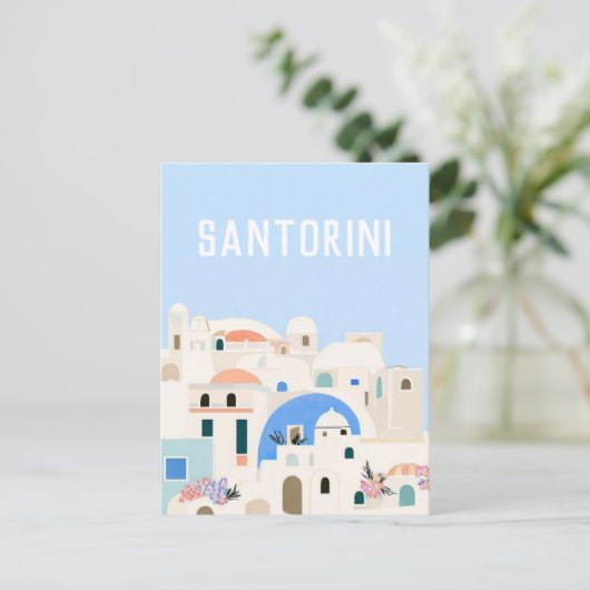 Greece Santorini Postkarte (Stehend Vorderseite)