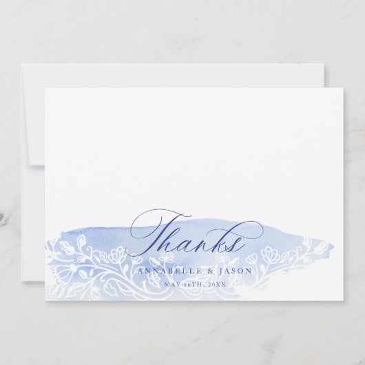 Greece Wedding Thanks Script Monogram Photo Einladung (Rückseite)