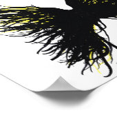 Greed Abstract 7 Deadly Sins Alcohol Ink Art Poster (Ecke)