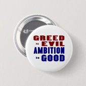 Greed and Ambition Button (Vorne & Hinten)