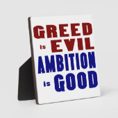 Greed and Ambition Fotoplatte (Vorderseite)