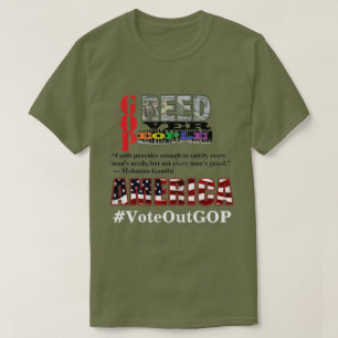 GREED ÜBER DIE MENSCHEN IN AMERIKA Votum für GOP T-Shirt