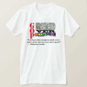 GREED ÜBER MENSCHEN T-Shirt