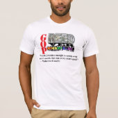 GREED ÜBER MENSCHEN T-Shirt (Vorderseite)