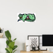 Greedy Cupcake Dragon Poster (Heimbüro)