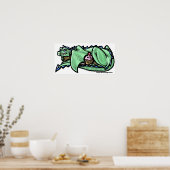 Greedy Cupcake Dragon Poster (Küche)