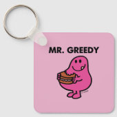 Greedy Eating Cake Schlüsselanhänger (Vorderseite)