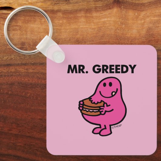 Greedy Eating Cake Schlüsselanhänger (Vorderseite)