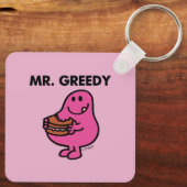 Greedy Eating Cake Schlüsselanhänger (Rückseite)