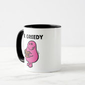 Greedy Eating Cake Tasse (Vorderseite Links)