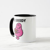 Greedy Eating Cake Tasse (Vorderseite Links)