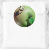 Greedy Grub Runder Aufkleber (Tasche)