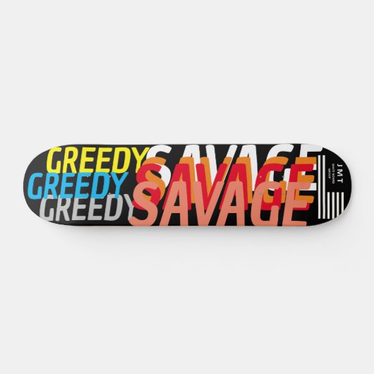 GREEDY SAVAGE JMT 7 3/4" Skateboard Deck (Horizontal)
