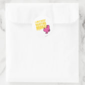 Greedy Will mehr Runder Aufkleber (Tasche)