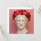 Greek ancient flower woman. karte (Vorderseite/Rückseite Beispiel)