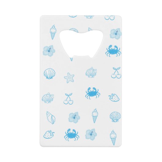  Greek Beach Minimalist Geldbeutel Flaschenöffner (Vorderseite)