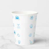  Greek Beach Minimalist Pappbecher (Rechts)