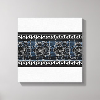 Greek Black Figur Troop Leinwanddruck