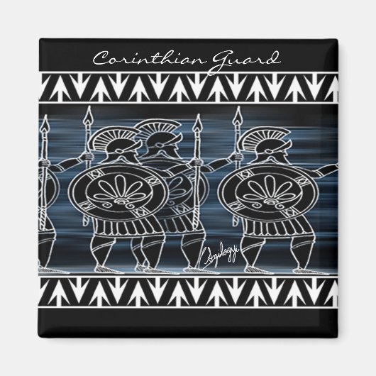 Greek Black Figur Troop Magnet (Vorne)